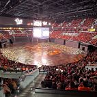 Los aficionados del Valencia Basket, congregados en el Roig Arena. / Roig Arena