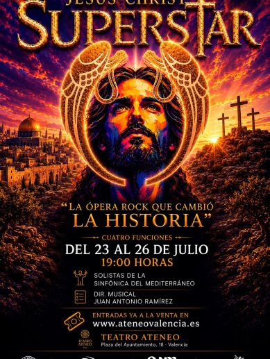 Cartel anunciador de Jesucristo Superstar.