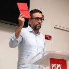 José Rostoll anuncia ante la militancia socialista su intención de presentarse a las primarias del PSPV para optar a la Alcaldía de Benidorm.