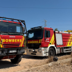 Camiones de bomberos forestales.