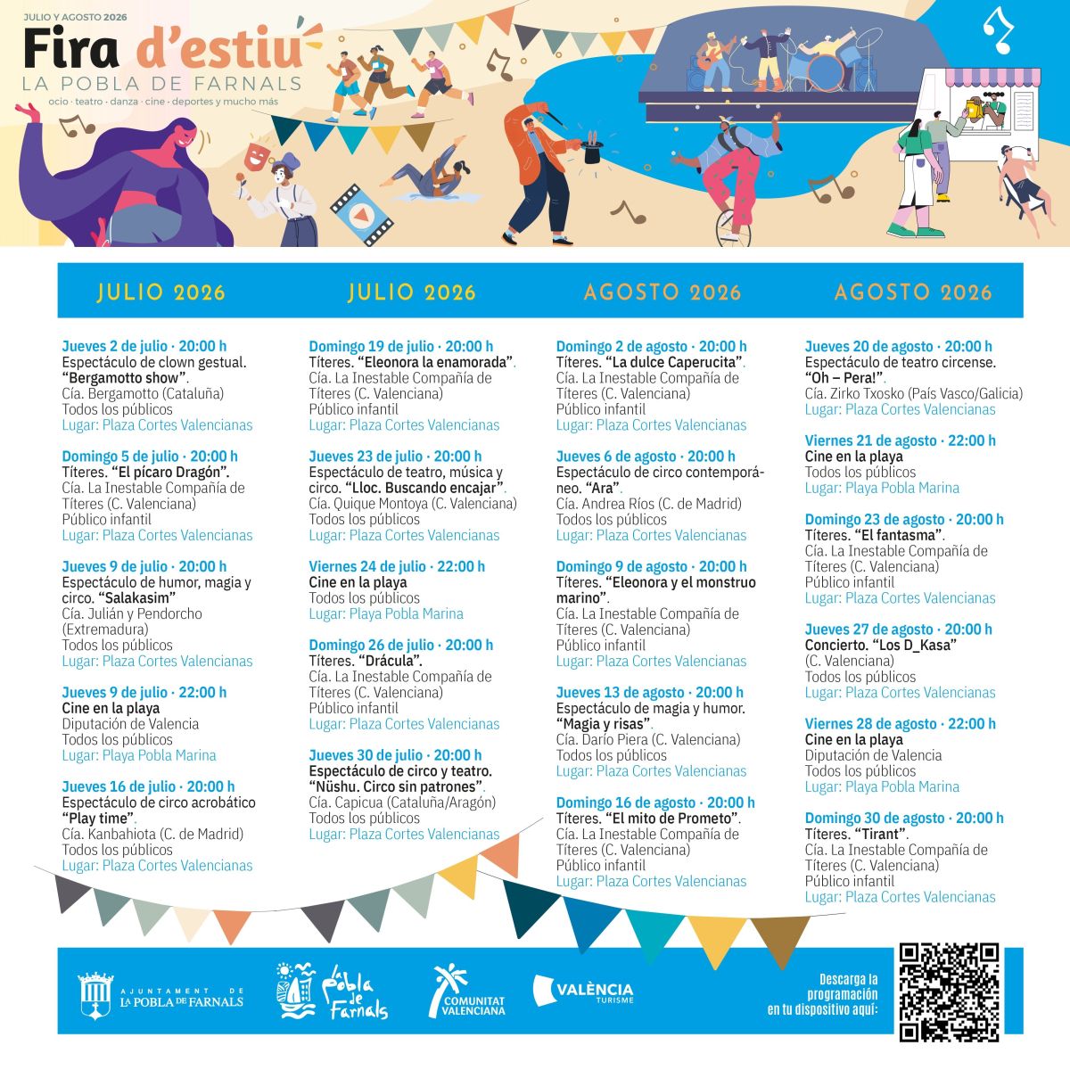 Cartell de la programació. Cartell de la programació.