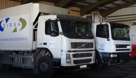 Camiones de la empresa Girsa que será la encargada de prestar el servicio durante los próximos dos años./ Girsa
