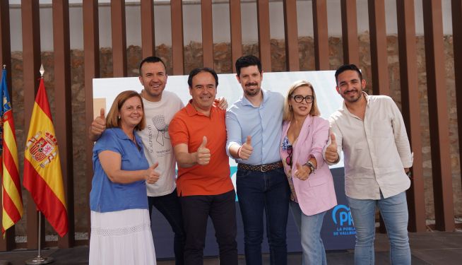 Máximas autoridades del PP Valenciano arropan a Abel Martí.