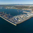 Vista aérea del puerto de Castelló. Vista aérea del puerto de Castelló.