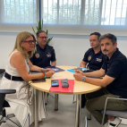 Reunión entre representantes de Vila real y Almassora para coordinar el refuerzo de la seguridad en el puente de Santa Quitèria.