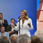 Imagen de la alcaldesa de Castellón, Begoña Carrasco, durante su intervención en el acto./ EPDA Imagen de la alcaldesa de Castellón, Begoña Carrasco, durante su intervención en el acto./ EPDA