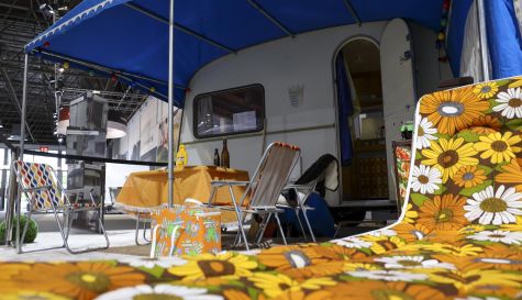 Imagen de archivo de un camping. Imagen de archivo de un camping.