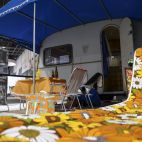 Imagen de archivo de un camping. Imagen de archivo de un camping.