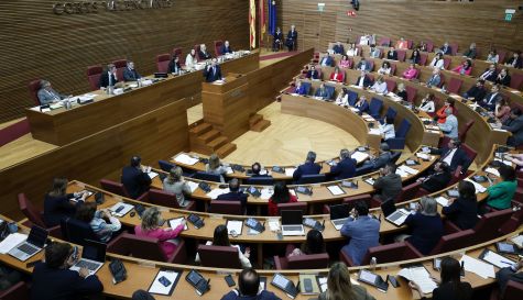Imagen de archivo de un pleno de Les Corts. Imagen de archivo de un pleno de Les Corts.