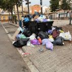 Acumulación de basura por la huelga de la SAG.