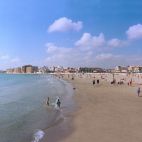 Playa de los Náufragos en Torrevieja. Playa de los Náufragos en Torrevieja.