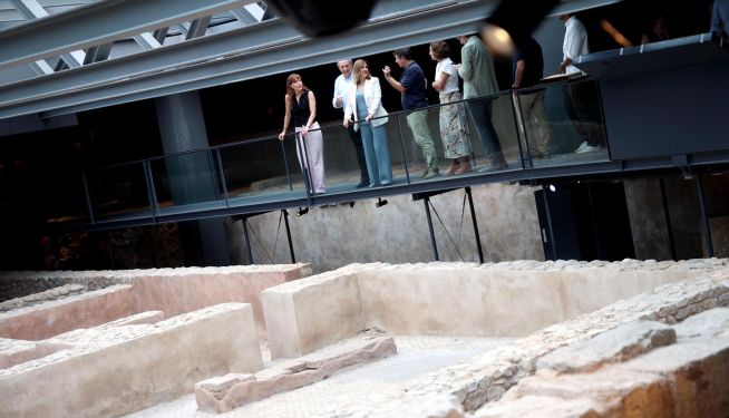 Interior del yacimiento arqueológico de L'Almoina de Valencia. Interior del yacimiento arqueológico de L'Almoina de Valencia.
