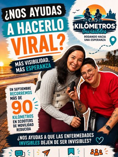 Las impulsoras del reto recorrerán má de 90 km en scooters de movilidad reducida. Las impulsoras del reto recorrerán má de 90 km en scooters de movilidad reducida.