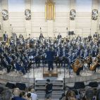 La Banda Sinfónica de La Artística de Buñol en el Auditorio Municipal de San Luis.