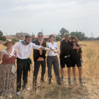 Participantes en la fiesta de la Siega y la Trilla de la Villa de El Toro.