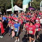 Participantes en una de las pruebas del circuito solidario RunCáncer Valencia. / Asociación Española Contra el Cáncer en Valencia 
