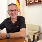 L'alcalde de Canals, Nacho Mira, durant l'entrevista L'alcalde de Canals, Nacho Mira, durant l'entrevista