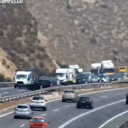 Retenciones de tráfico en la AP-7, a la altura de El Campello. / DGT Retenciones de tráfico en la AP-7, a la altura de El Campello. / DGT