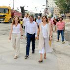 La alcaldesa de Valencia, María José Catalá, visita las obras en la avenida Pérez Galdós a menos de dos meses de su apertura total al tráfico.