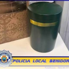 La urna extraviada, en una imagen de la Policía Local de Benidorm. / Policía Local de Benidorm