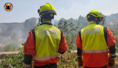 Efectivos del Consorcio Provincial de Bomberos de València durante un operativo forestal / Diputació de València