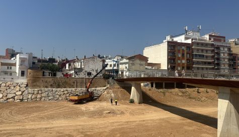 Situación de los trabajos en el barranco del Poyo en los últimos días de julio. Situación de los trabajos en el barranco del Poyo en los últimos días de julio.
