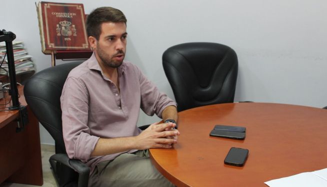 Belencoso en un momento de la entrevista concedida a El Periódico de Aquí. Belencoso en un momento de la entrevista concedida a El Periódico de Aquí.