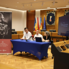 Presentación de la nueva identidad corporativa del Museo Cardenal Tarancón en el salón de plenos del Ayuntamiento de Burriana.  EPDA