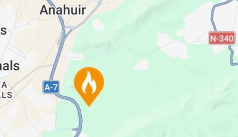 Incendi forestal a Xàtiva.