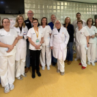 Equipo del Hospital de Día y del Servicio de Farmacia Hospitalaria del Hospital de la Plana, impulsores del nuevo sistema de trazabilidad.
