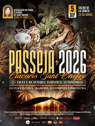 Cartel promocional de la Passejà de Sant Onofre 2026. / Associació Cultural Clavaris de Sant Onofre