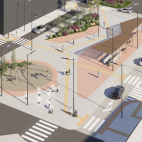 Recreación de la futura Plaza de la Montañeta de Alicante tras las obras de reforma. / Ayuntamiento de Alicante