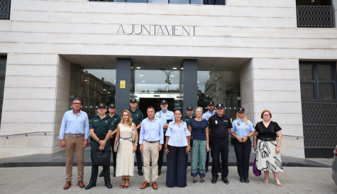 Reunión de la Junta Local de Seguridad en el Ayuntamiento de Burriana para coordinar el dispositivo especial de las Fiestas de la Misericordia 2026. 