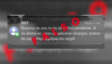 Nueva estafa de la DGT el SMS de la falsa multa que puede robarte tus datos./ EPDA