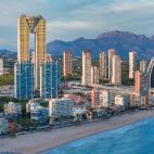Vista aérea de Benidorm.