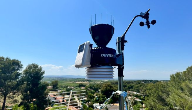 La estación meteorológica Godelleta-Monsec permite controlar en tiempo real las lluvias y otros fenómenos adversos en la Hoya de Buñol.