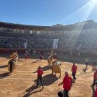 Celebración de un festejo taurino en la plaza de toros de Utiel. / EPDA