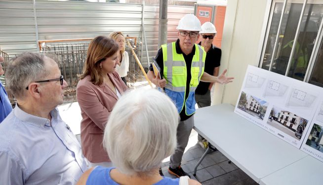 Visita de l'alcaldessa Catalá a les obres. Visita de l'alcaldessa Catalá a les obres.