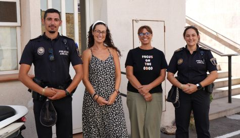 Treballadors de la Policia Local i  dels Serveis Socials de Vilafamés.