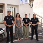 Treballadors de la Policia Local i  dels Serveis Socials de Vilafamés.