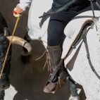 Detalle de la entrada de toros y caballos en Segorbe. / À Punt