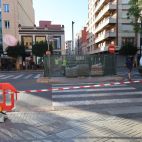 Punt exacte de l'avinguda Al Vedat de Torrent on s'ubicarà l'escultura.