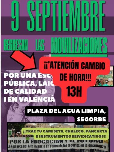 Cartel de la manifestación Cartel de la manifestación
