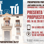 Cartel de los Presupuestos Participativos 2026-2027 de Utiel, cuya fase de presentación de propuestas permanecerá abierta hasta el 20 de septiembre. Cartel de los Presupuestos Participativos 2026-2027 de Utiel, cuya fase de presentación de propuestas permanecerá abierta hasta el 20 de septiembre.