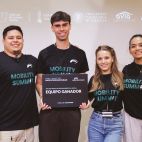 El Equipo 7, ganador del premio al mayor impacto medioambiental y social en el Hackathon de Movilidad. / EPDA