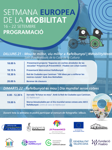 Programació de la Setmana Europea de la Mobilitat. Programació de la Setmana Europea de la Mobilitat.