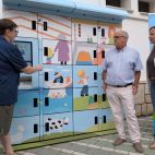 Presentació de les noves taquilles refrigerades intel·ligents instal·lades a l'exterior del Mercat Municipal de Benicarló.