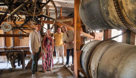 Interior de los Molins de la Vila de Sueca, cuya tercera fase de rehabilitación recibirá 400.000 euros de la Diputación de Valencia.