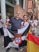 Felipe Rentero, en la concentración de apoyo a Ceuta celebrada en Aldaia.