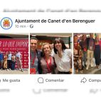 Las fotos que el equipo de gobierno habría prentendido subir al perfil del PSOE de Canet y acabó publicando (y eliminando a los 10 min.) en la cuenta oficial del Ayuntamiento.